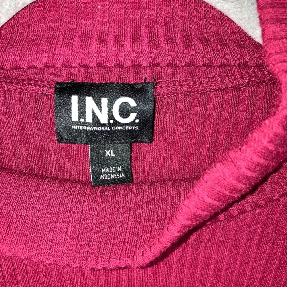 INC International Concepts Mock Neck‎ Cutout Studded Long Sleeve Top Women XL